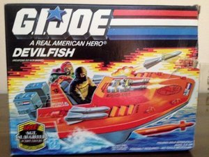1985 Hasbro G.I. Joe Devilfish Vehicle w/ Missiles & Underwater Torpedo Action