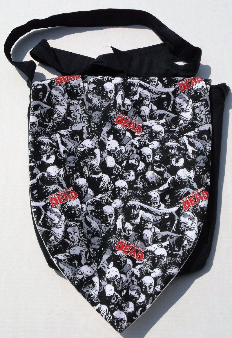 Walking Dead Horde Design Custom Adjustable Strap Messenger Bag NEW