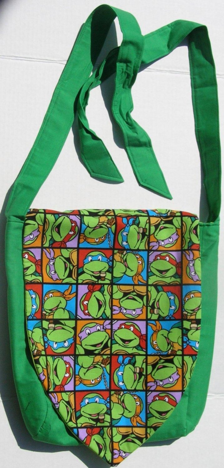 Teenage Mutant Ninja Turtles Design Custom Adjustable Strap Messenger Bag NEW