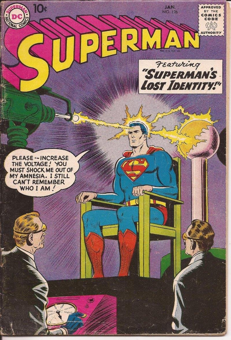 DC Superman #126 Superman's Lost Identity Clark Kent Metropolis Lois Lane