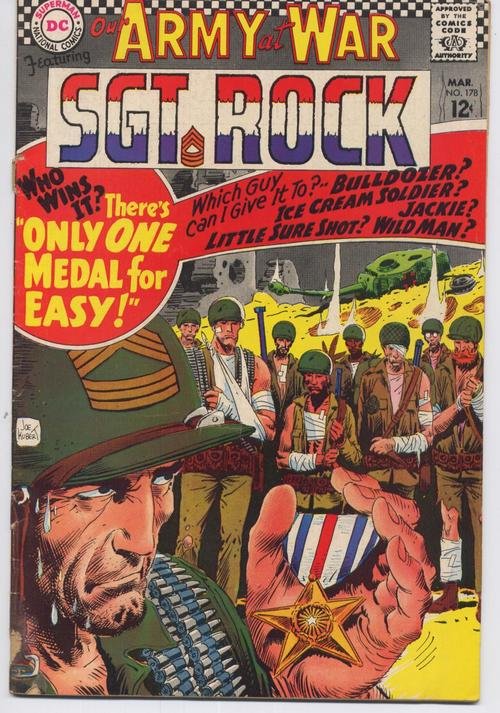 DC Our Army At War #178 Easy Company Sgt Rock There's Only One Medal For Easy