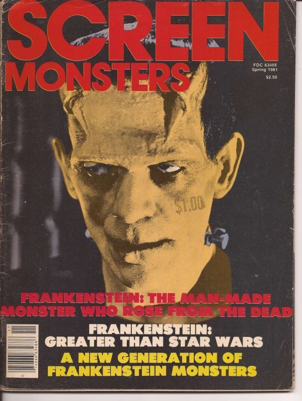 Screen Monsters #1 Premiere Issue Frankenstein Star Wars Superhero Worship