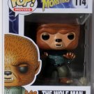 Funko Pop Movie Monsters The Wolf Man Vinyl Figure #114 Brand New