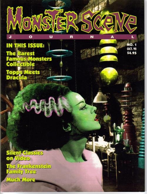 MonsterScene Journal #1 Premiere Issue Topps Meets Dracula Frankenstein