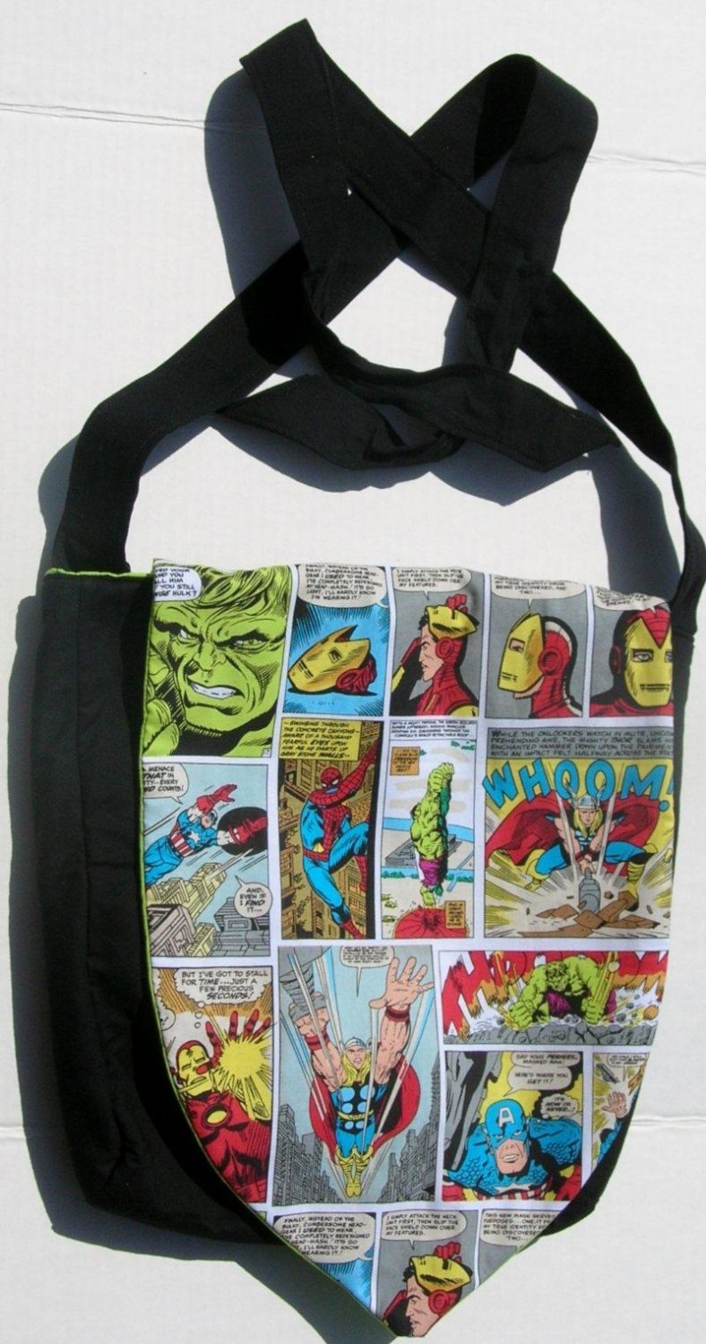 Marvel The Avengers Design Custom Adjustable Strap Messenger Bag Brand New