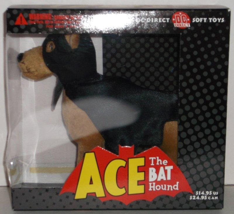 DC Direct Ace The Bat Hound Soft Toy Batman & Robin's Pet Dog Rare HTF Unopened