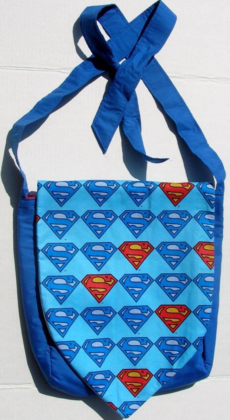DC Superman Logo Design Custom Adjustable Strap Messenger Bag Brand New
