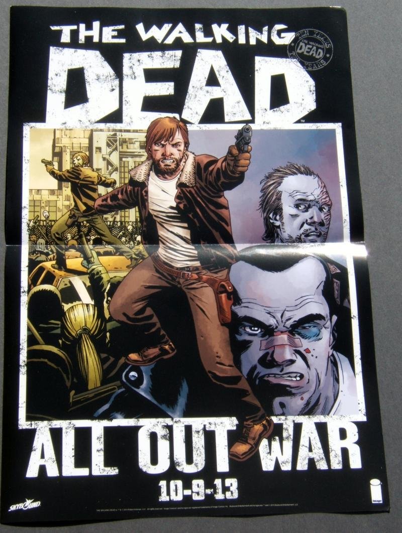 The Walking Dead 12 x 18 All Out War Promo Poster Zombies Undead Rick Grimes