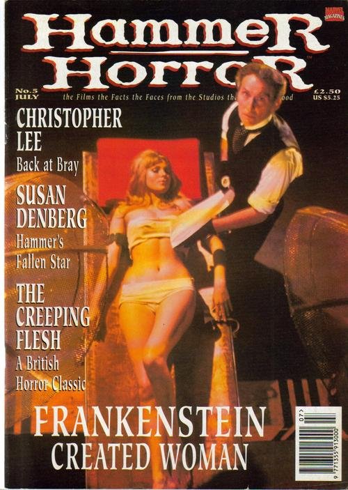 Hammer Horror #5 Susan Denberg Creeping Flesh Chris Lee Frankenstein Woman