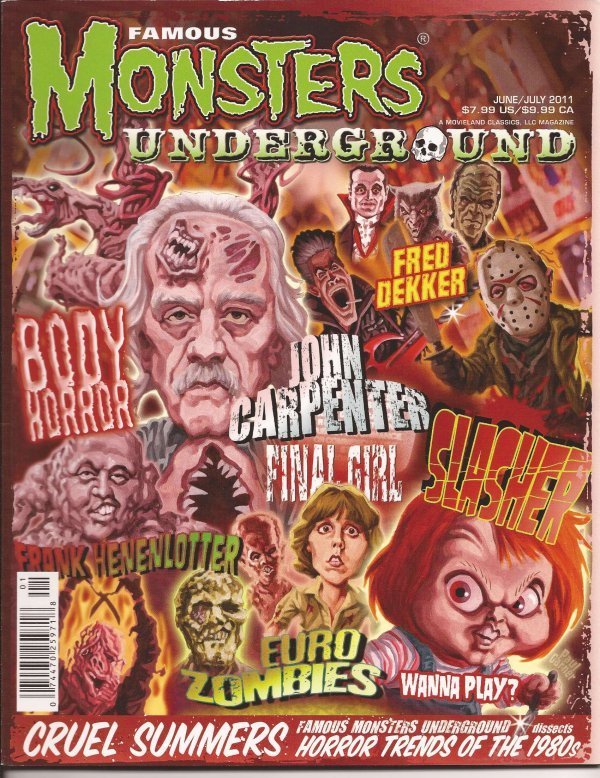 Famous Monsters Underground #1 Cruel Summers Cover John Carpenter Fred Dekker
