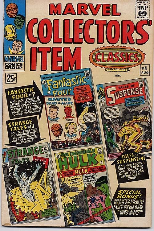 Marvel Collector's Item Classics #4 Iron Man Fantastic Four Hulk Dr. Strange Rep