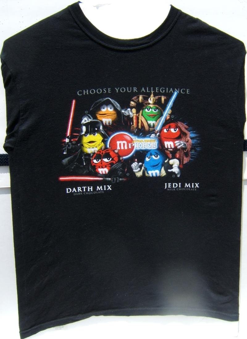 Pre-Owned The Star Wars Mpire Darth or Jedi Mix Short Sleeve Graphic T-Shirt LG