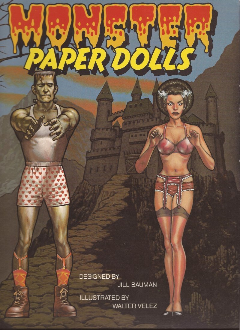 Universal Studios 1983 Monster Paper Doll Book Frankenstein Horror Dracula
