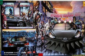 SDCC 2012 Hyundai Walking Dead  Color Promo Poster