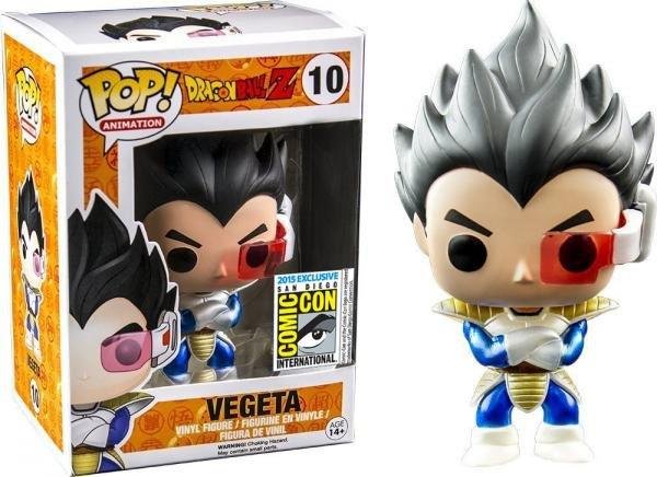 Funko Pop SDCC 2015 Exclusive Metallic Dragonball Z Vegeta Vinyl Figure