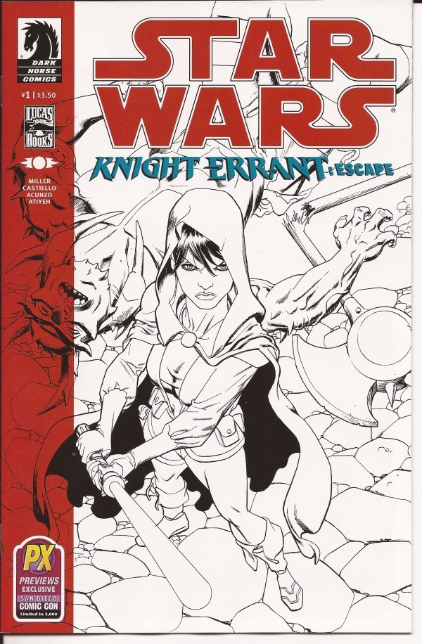 SDCC 2012 Exclusive Star Wars Knight Errant: Escape #1 of 5 Limited Edition
