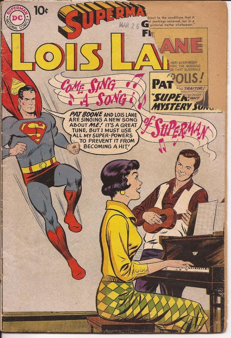 DC Superman's Girlfriend Lois Lane #9 Pat Boone Mystery Song Clark Kent Action