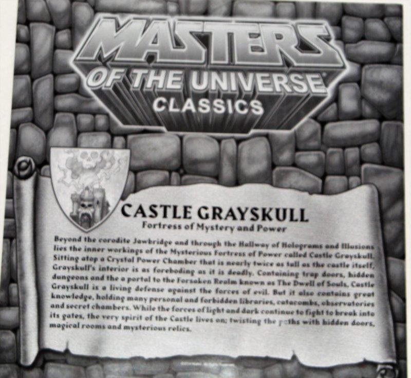 Mattel MOTU Classics Castle Grayskull Fortress Of Mystery & Power Color Map