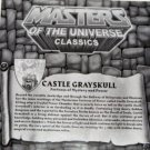 Mattel MOTU Classics Castle Grayskull Fortress Of Mystery & Power Color Map