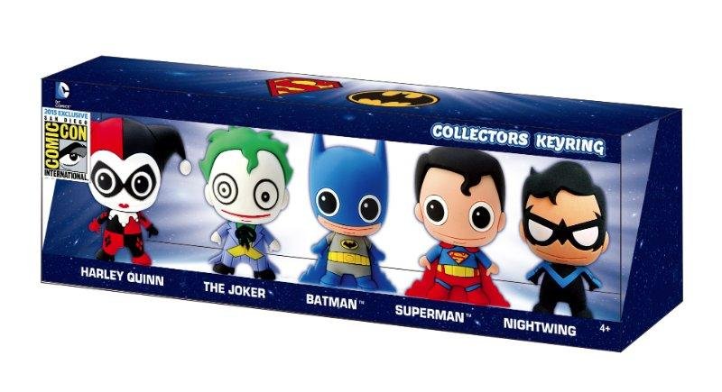 SDCC 2015 Monogram DC-3D Exclusive Foam Collector Key Ring Set Harley Joker