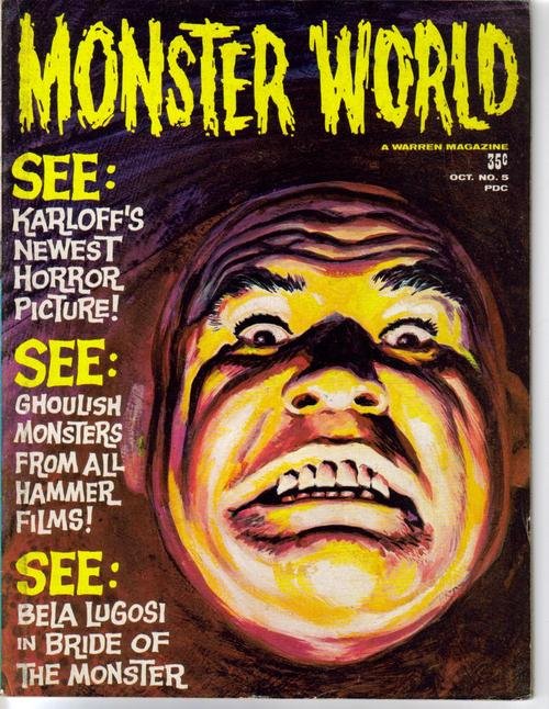 Monster World #5 Karloff Hammer Films Bela Lugosi Bride