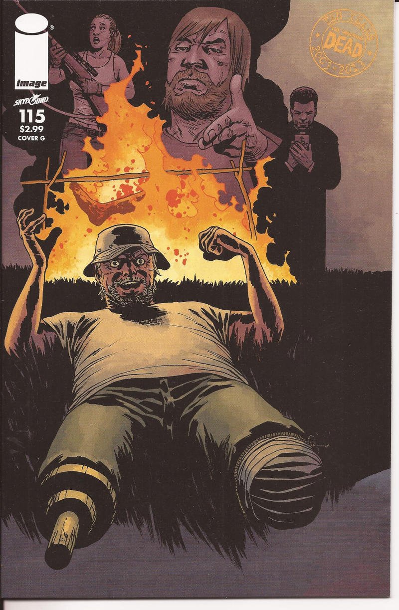 Image The Walking Dead #115 Cover G Rick Daryl Carl Zombies Horror Monsters