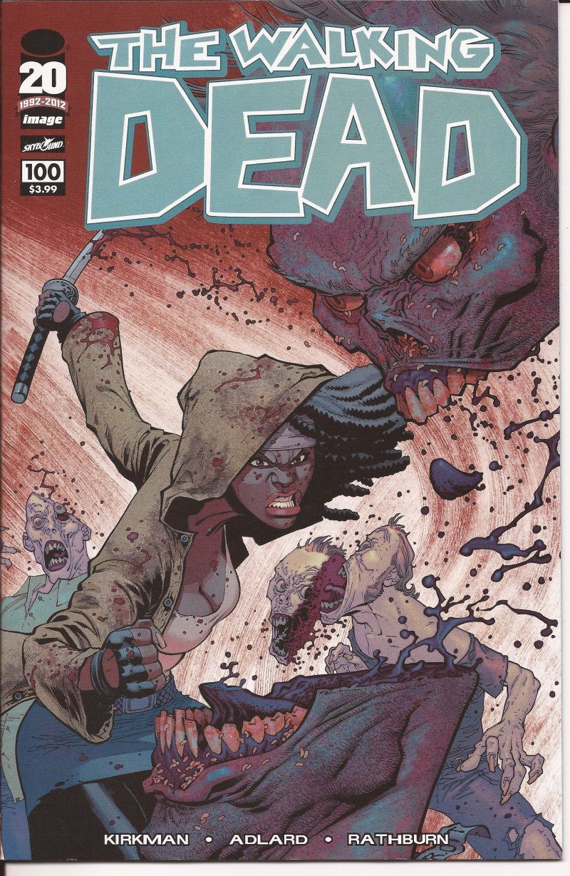 The Walking Dead #100 Cover G Ryan Ottley Image Rick Lori Carl Zombies Michonne