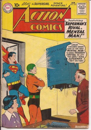 DC Action Comics #272 Superman's Rival, Mental Man Clark Kent Metropolis