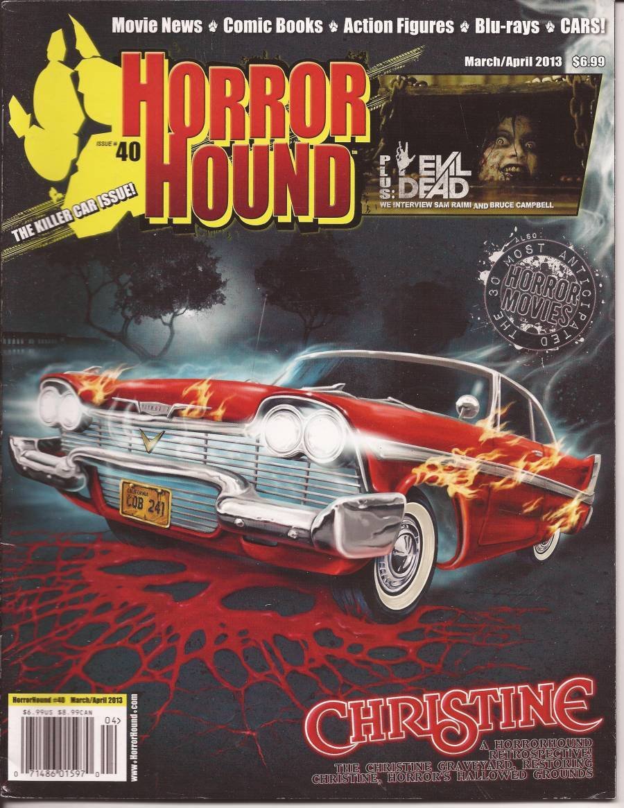 HorrorHound #40 Killer Car Issue Christine Evil Dead Killer Monster Cars Cinema