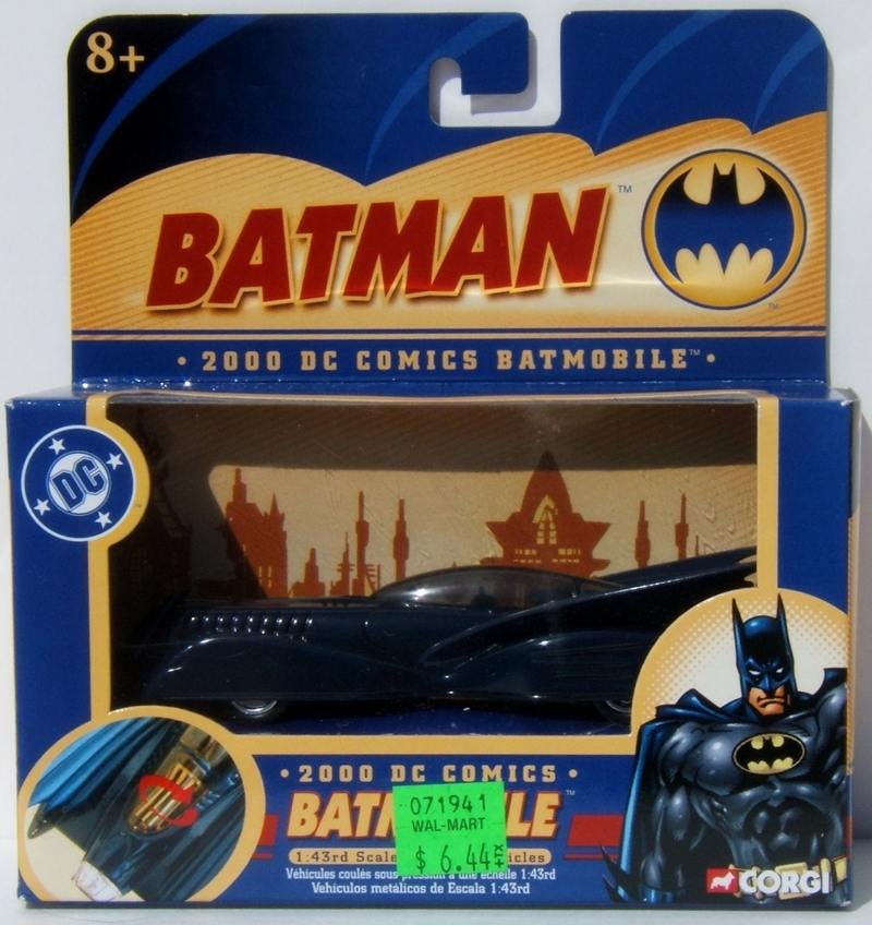 Corgi Batman 2000 DC Comics Batmobile #77302 1:43 Scale Die Cast Vehicle MIB
