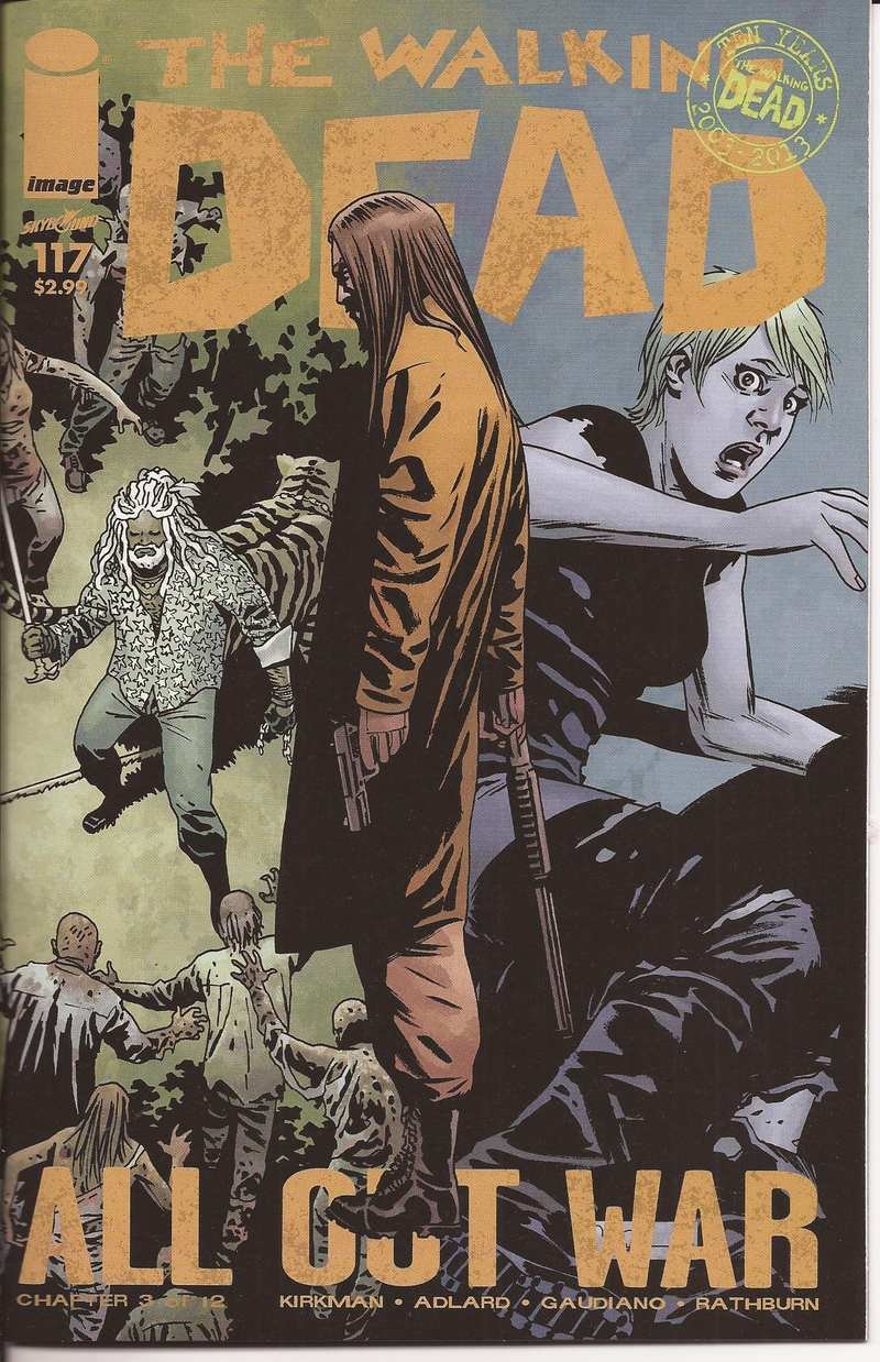 Image Comics The Walking Dead #117 All Out War 3 Of 12 Kirkman Adlard Horror