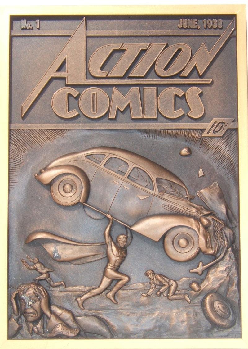 DC Superman Wall-Relief Sculpture Action Comics #1 Limited Edition 612/800 NIB