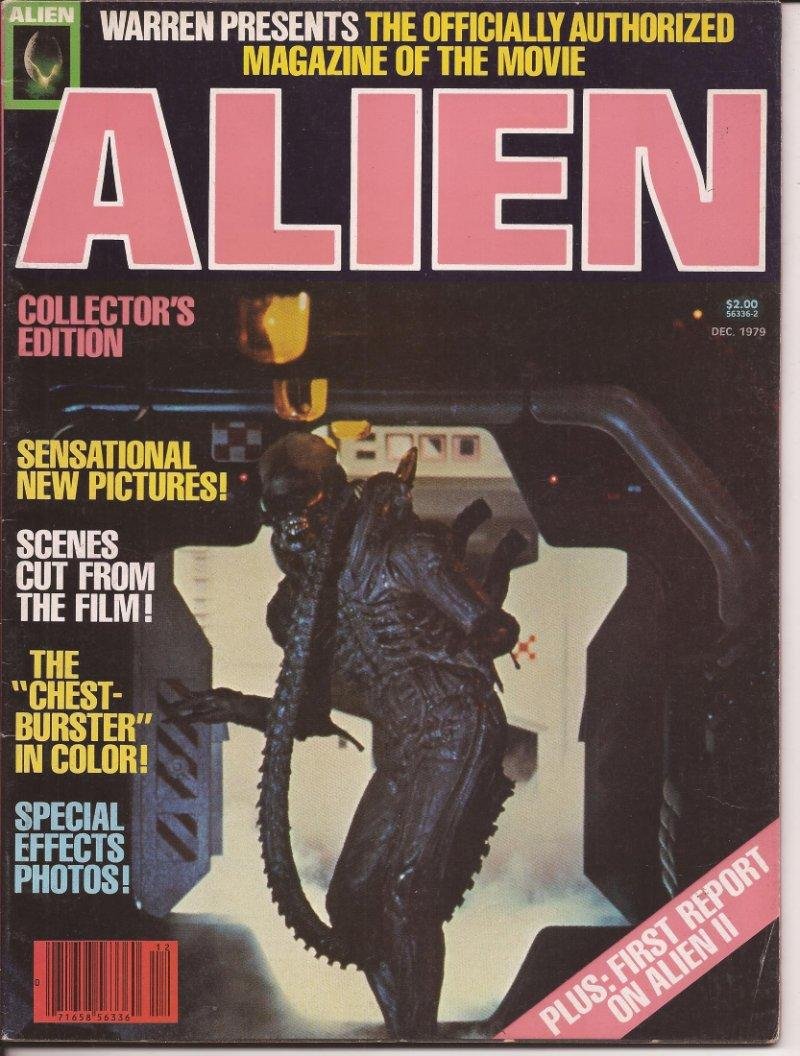 Warren Presents The Officially Authorized Magazine Of The Movie Alien HTF