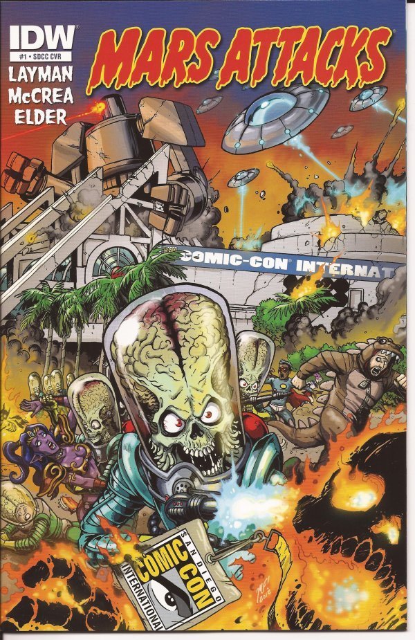 SDCC 2012 Exclusive Mars Attacks #1 Retailer Edition Convention Center