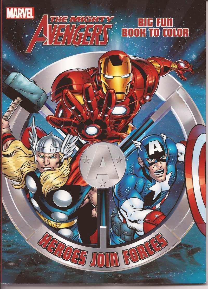 Marvel The Mighty Avengers Heroes Join Forces Big Fun Activity Book to Color
