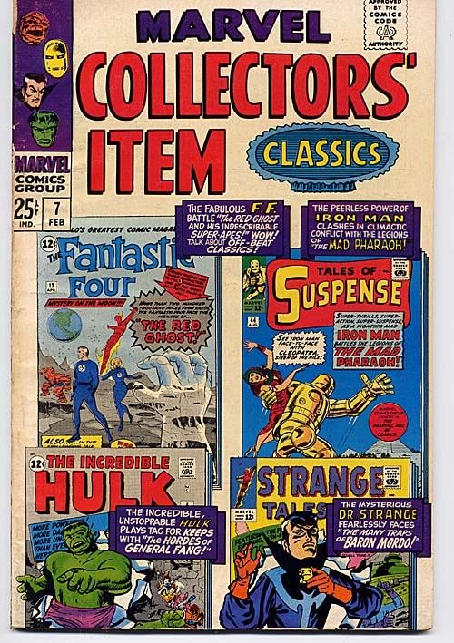 Marvel Collector's Item Classics #7 Iron Man Fantastic Four Hulk Dr. Strange Rep