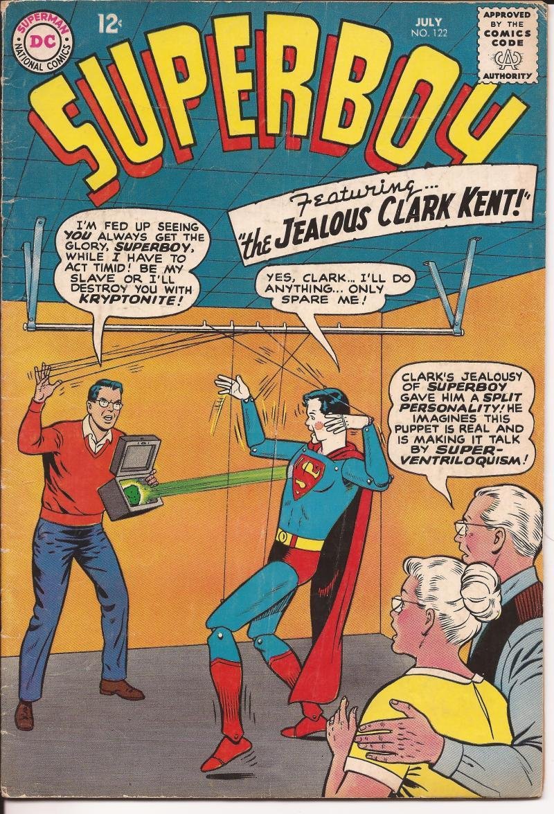 DC Superboy #122 The Jealous Clark Kent The Fugitive Krypto Clark Kent's Butler