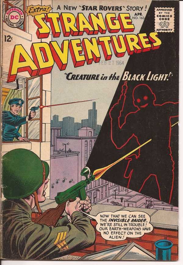 DC Strange Adventures #163 Creature In The Black Light Star Rovers Sci-Fi Horror