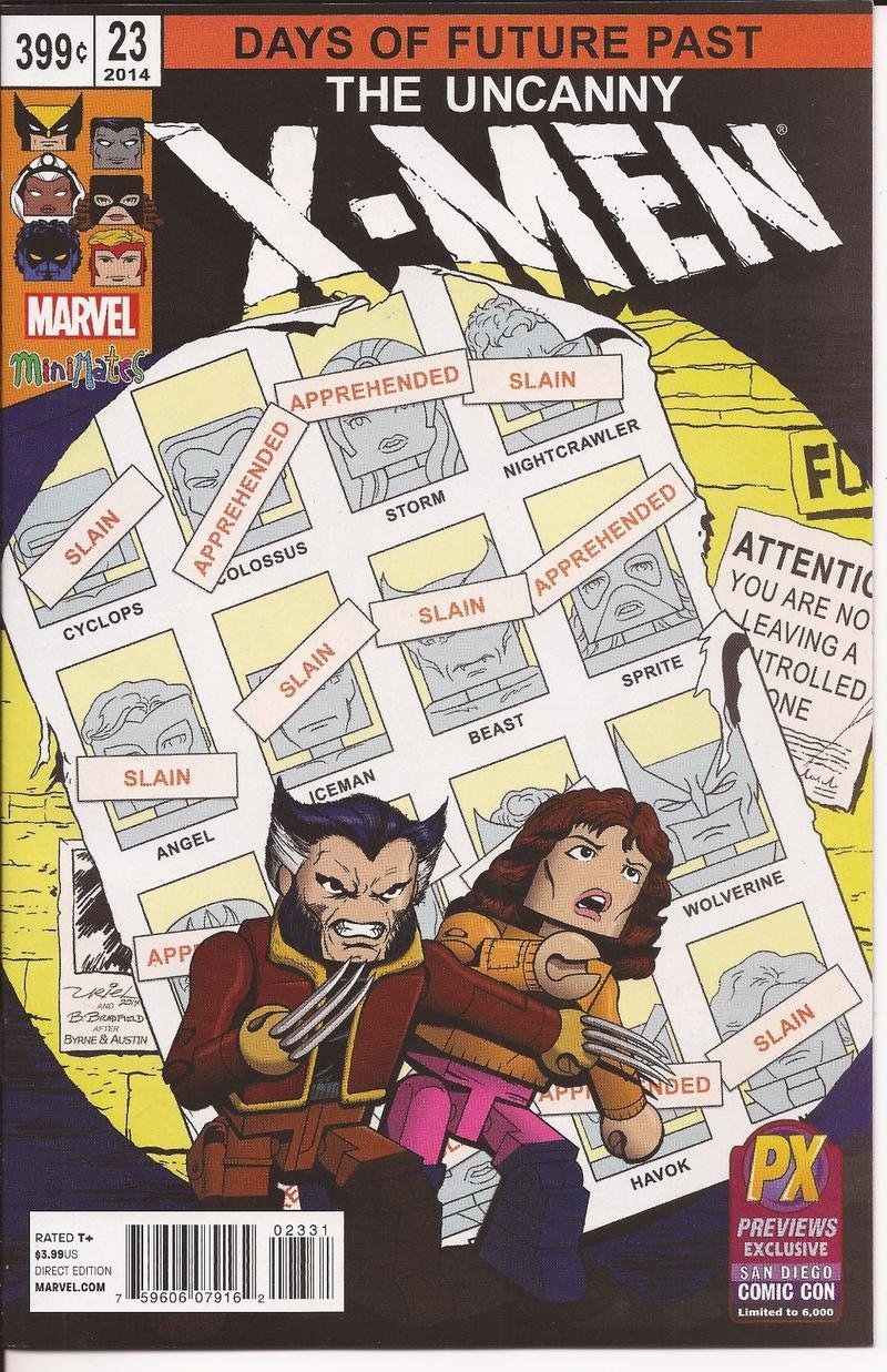 SDCC 2014 Marvel The Uncanny X-Men #23 Exclusive Variant Days Of Future Past
