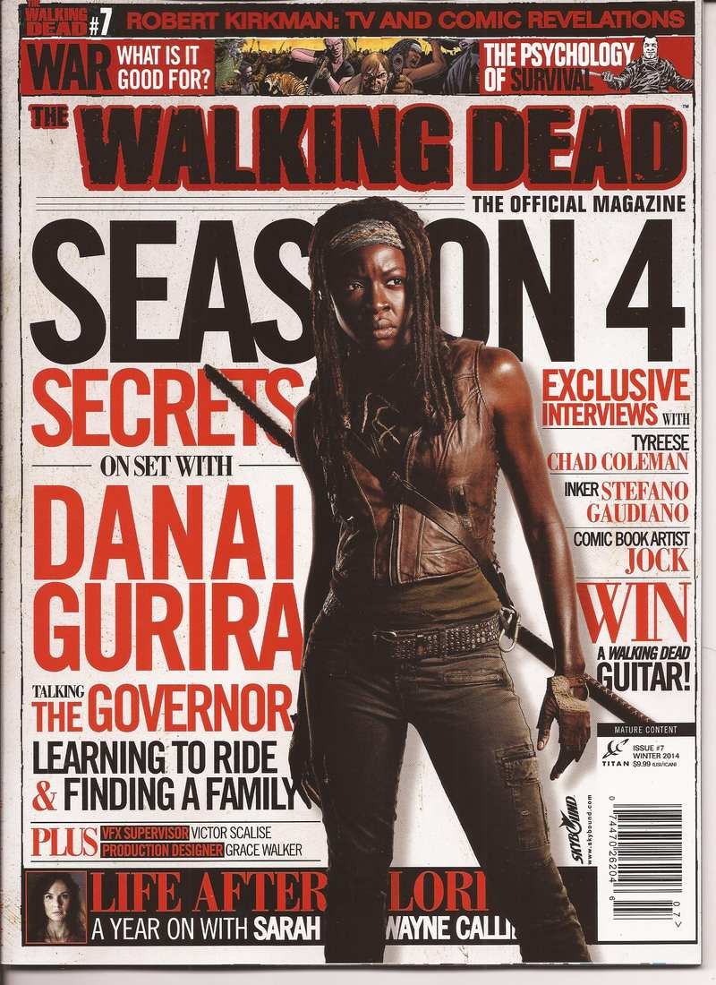 Walking Dead Magazine #7 Danai Gurira Michonne The Governor Season 4 Tyreese
