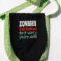 Walking Dead Zombies Eat Brains Design Custom Adjustable Strap Messenger Bag