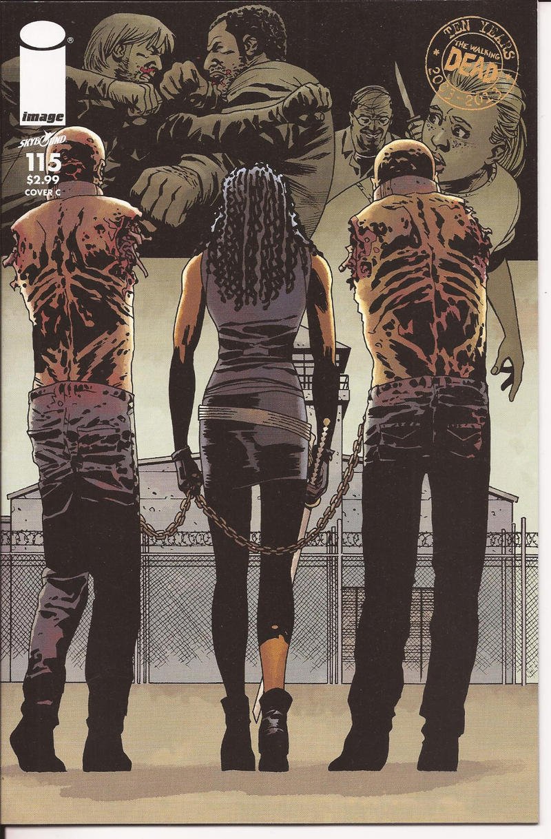 Image The Walking Dead #115 Cover C Rick Daryl Carl Zombies Horror Monsters