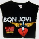 Vintage Pre-owned Bon Jovi Because We Can 2013 Tour Small Double Sided Music Tee