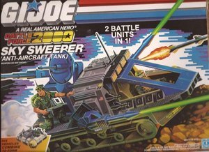 Hasbro G.I. Joe 1987 Battle Force 2000 Sky Sweeper Anti-Aircraft Tank Vehicle