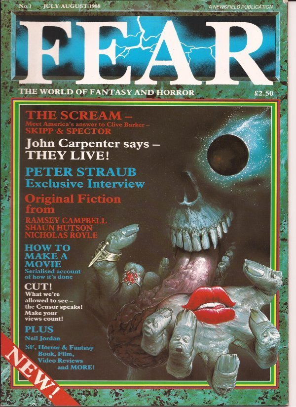 Fear U.K. Magazine #1 Premiere Issue John Carpenter They Live Peter Straub