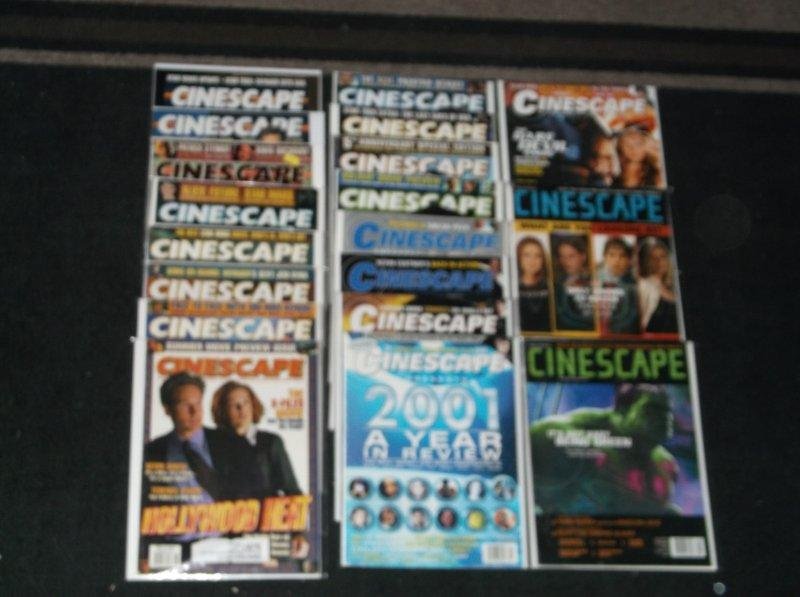 Cinescape Magazine Lot 19 Issues Horror Monster TV Movie Action Adventure