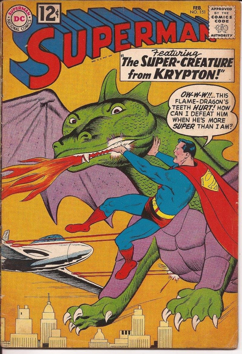 DC Superman #151 Super-Creature From Krypton Clark Kent Metropolis Lois Lane