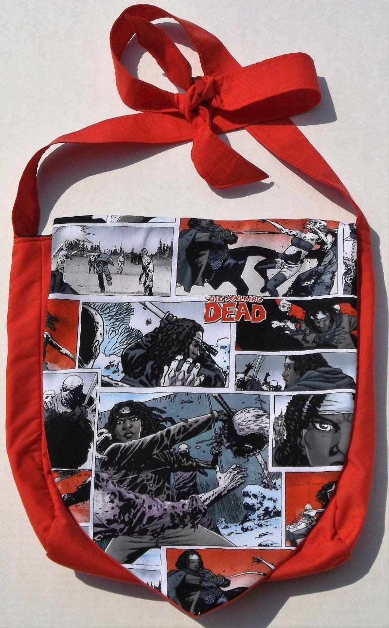 AMC The Walking Dead Michonne In Action Design Custom Adjustable Strap Messenger