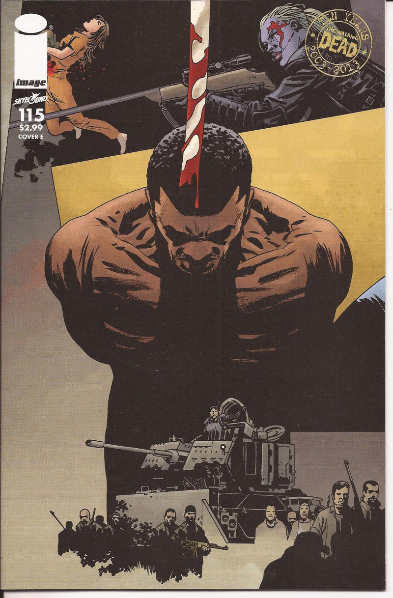 Image The Walking Dead #115 Cover E Rick Daryl Carl Zombies Horror Monsters
