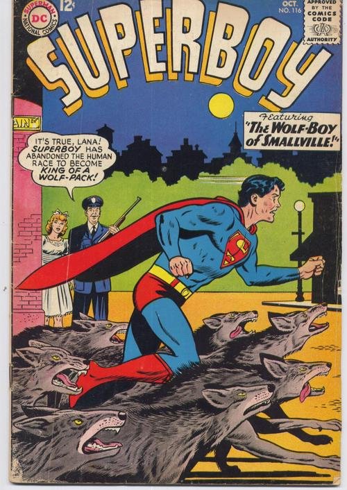 DC Superboy #116 The Wolf-Boy Of Smallville Clark Kent Adventure Action